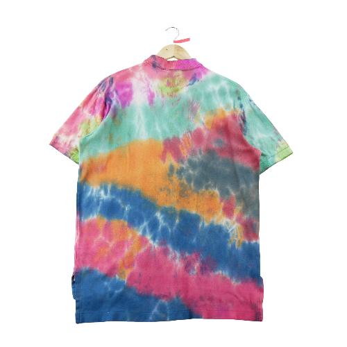 Golf - Ralph Lauren Polo manches courtes Classic Fit Tie-Dye Mesh Poney brodé Homme Taille S #QWE2085 - photo 7