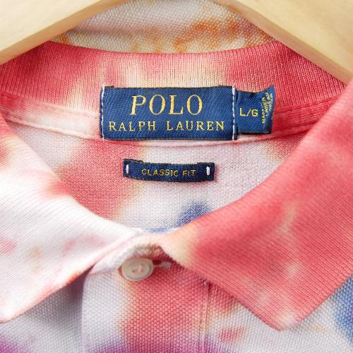 Golf - Polo Ralph Lauren Polo manches courtes Classic Fit Tie-Dye Mesh Poney brodé Homme Taille L #QWE2352 - photo 7