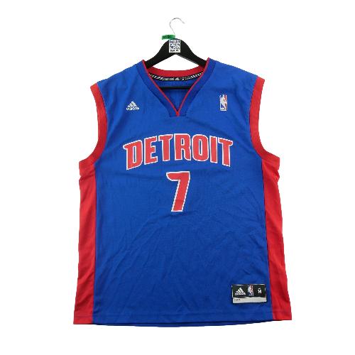 Basket-ball - NBA Maillot Détroit Pistons Adidas 2013–2014 Brandon Jennings Swingman Home Taille M #QWE0080 - photo 9