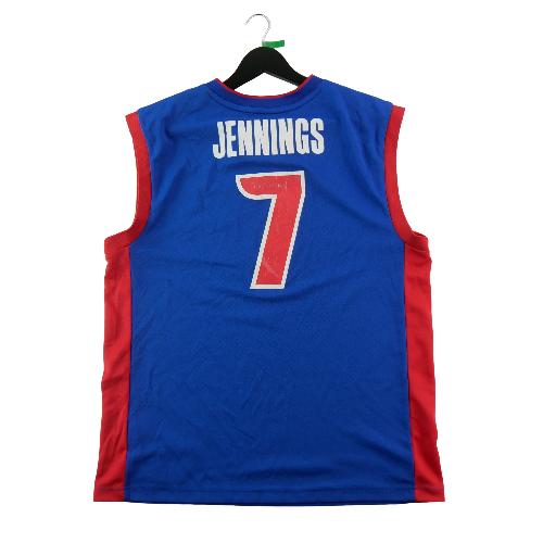 Basket-ball - NBA Maillot Détroit Pistons Adidas 2013–2014 Brandon Jennings Swingman Home Taille M #QWE0080 - photo 9