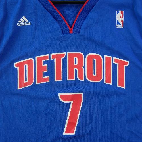 Basket-ball - NBA Maillot Détroit Pistons Adidas 2013–2014 Brandon Jennings Swingman Home Taille M #QWE0080 - photo 9