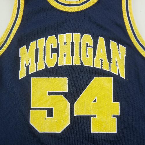 Basket-ball - Majestic Maillot NCAA Michigan 1996–1999 Robert Traylor 54 Made in USA Taille 2XL #QWE4051 - photo 7