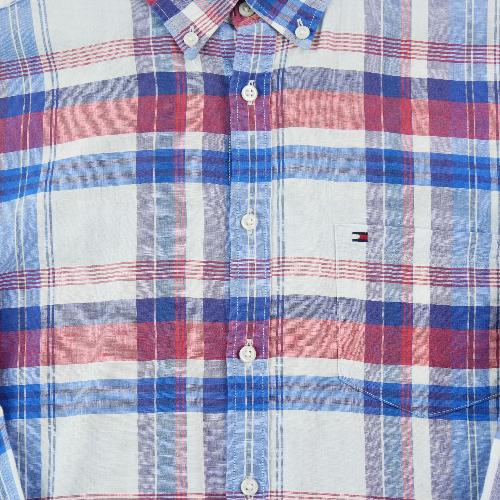 Sportswear - Tommy Hilfiger Chemise classique Homme Taille M à rayures Bleu #QWE3669 - photo 6