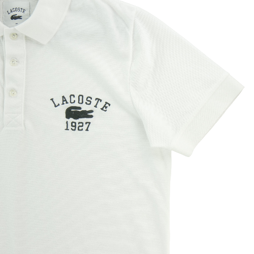 Tennis - Lacoste Polo manches courtes 1927 Classic Fit Premium Héritage Homme Taille 2XL Blanc #QWE3969 - photo 6