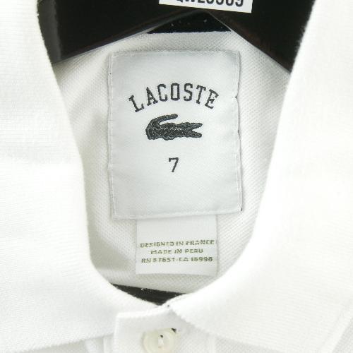 Tennis - Lacoste Polo manches courtes 1927 Classic Fit Premium Héritage Homme Taille 2XL Blanc #QWE3969 - photo 6