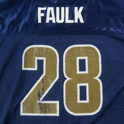 Football Américain - Reebok Maillot Homme NFL Saint-Louis Rams Marshall Faulk 28 Y2K Home Jersey Taille S #QWE0405 - photo 8