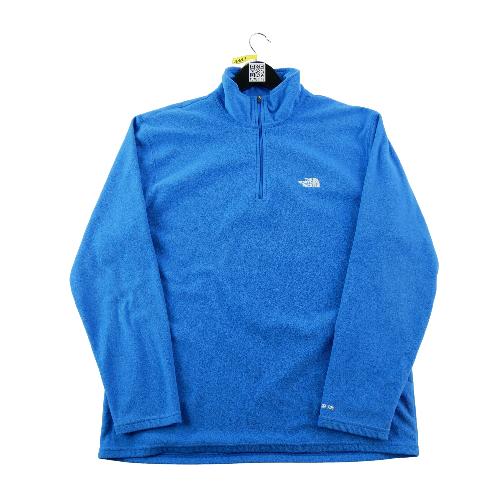 Randonnée / Trek - The North Face Pull polaire TKA 100 1/4 Zip Polaire légère Col montant Homme Taille L Bleu #QWE1119 - photo 9
