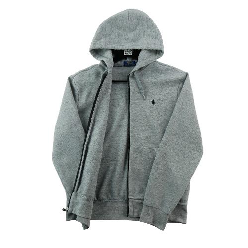 Sportswear - Polo Ralph Lauren Sweat à capuche Modern Slim Poney brodé Homme Taille M Gris #QWE0157 - photo 9