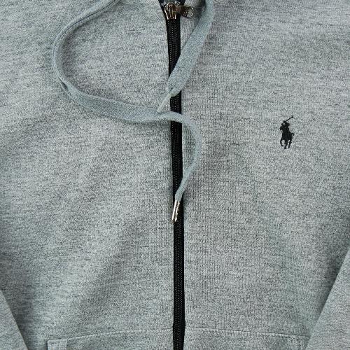 Sportswear - Polo Ralph Lauren Sweat à capuche Modern Slim Poney brodé Homme Taille M Gris #QWE0157 - photo 9