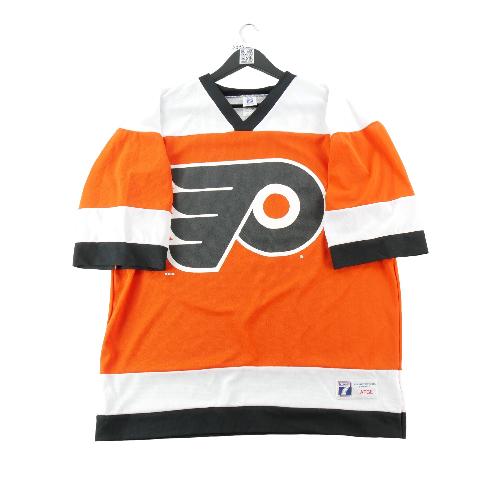 Hockey sur glace - Logo 7 Maillot NHL Philadelphie Flyers Y2K John LeClair #10 Made in USA Vintage Taille L #QWE3294 - photo 9