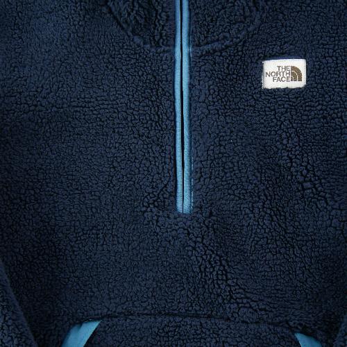 Sportswear - The North Face Pull polaire Campshire Pullover Hoodie Polaire sherpa Homme Taille S Marine #QWE3935 - photo 9