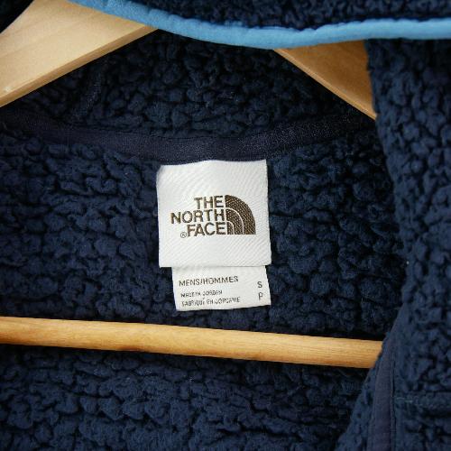 Sportswear - The North Face Pull polaire Campshire Pullover Hoodie Polaire sherpa Homme Taille S Marine #QWE3935 - photo 9