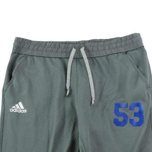 Fitness / Cardio training - Adidas Jogging Motif 53 AeroReady Jambes zippées Coupe fuselée Homme Taille L Gris #QWE0989 - photo 9