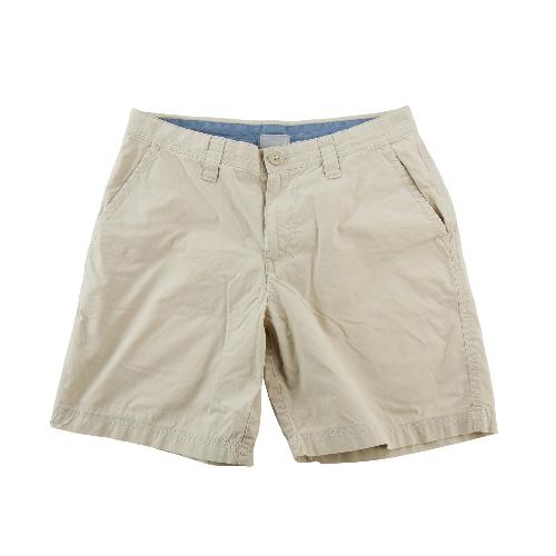 Columbia Short Omni-Shade Protection solaire 100% coton Homme Taille M Beige