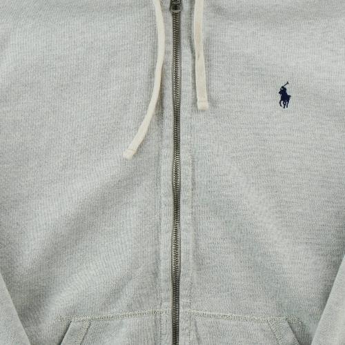 Sportswear - Polo Ralph Lauren Sweat à capuche Fleece Full-Zip Hoodie Coton mélangé Homme Taille XL Gris #QWE0785 - photo 9
