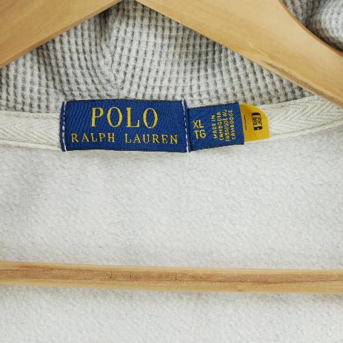 Sportswear - Polo Ralph Lauren Sweat à capuche Fleece Full-Zip Hoodie Coton mélangé Homme Taille XL Gris #QWE0785 - photo 9