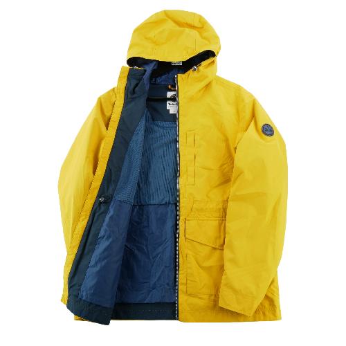 Sportswear - Timberland Parka à capuche Poche poitrine zippée Poches plaquées Homme Taille S Jaune #QWE1071 - photo 9