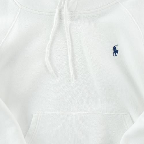 Sportswear - Polo Ralph Lauren Sweat à capuche Cropped Boxy Hoodie Pony Femme Taille S Blanc #QWE0913 - photo 9