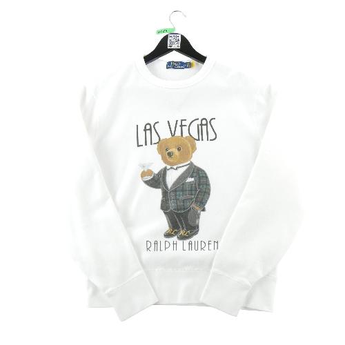 Sportswear - Polo Ralph Lauren Sweat Polo Bear Las Vegas Imprimé Polo Bear Homme Taille M Blanc #QWE0215 - photo 8