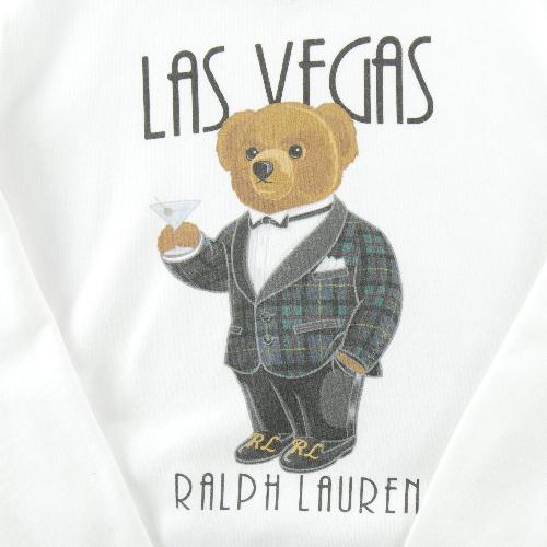 Sportswear - Polo Ralph Lauren Sweat Polo Bear Las Vegas Imprimé Polo Bear Homme Taille M Blanc #QWE0215 - photo 8