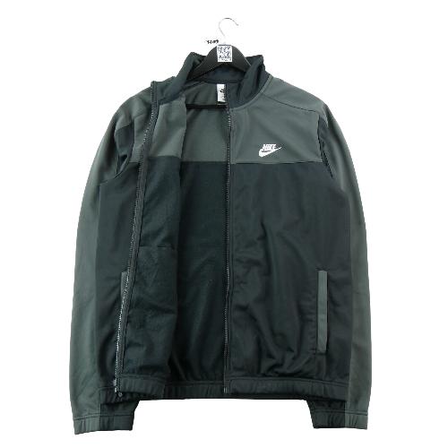 Fitness / Cardio training - Nike Veste de survêtements Sport Essentials Poly-Knit Color block noir gris Homme Taille M #QWE3709 - photo 9