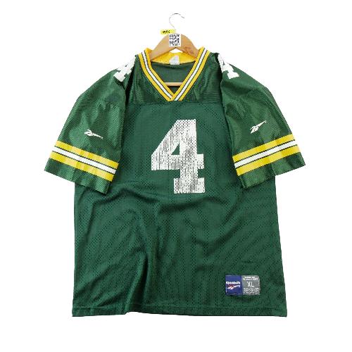 Football Américain - Reebok Maillot NFL Green Bay Packers Brett Favre #4 Y2K Vintage Mesh Taille XL #QWE1996 - photo 9