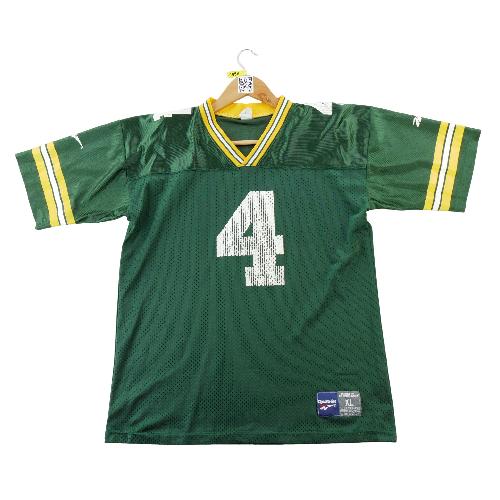 Football Américain - Reebok Maillot NFL Green Bay Packers Brett Favre #4 Y2K Vintage Mesh Taille XL #QWE1996 - photo 9