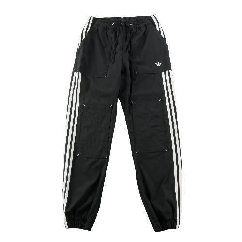 Adidas Pantalon Relaxed Tapered Fit 3-Stripes Trefoil brodé Bas resserrés Taille S Homme #QWE3221