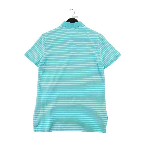 Golf - Polo Ralph Lauren Polo manches courtes Custom Fit Striped Pony Homme Taille S Bleu clair #QWE3523 - photo 6