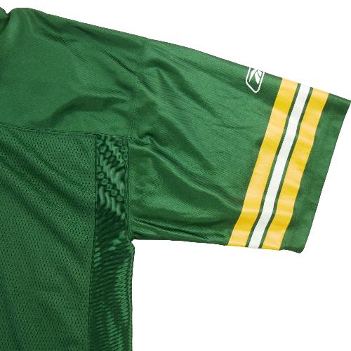 Football Américain - Reebok Maillot NFL Green Bay Packers Brett Favre 4 Equipment Home Jersey 2002–2006 Taille L #QWE3472 - photo 9