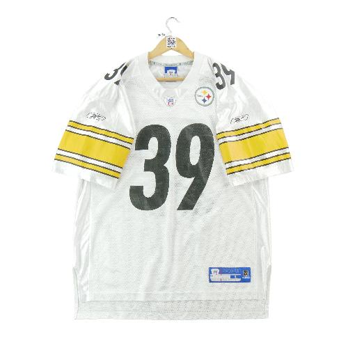 Football Américain - Reebok Maillot NFL Pittsburgh Steelers Willie Parker 39 Running Back 2006–2009 Taille L #QWE7454 - photo 9
