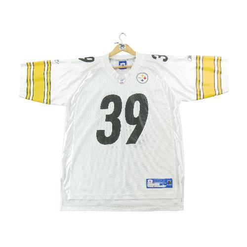 Football Américain - Reebok Maillot NFL Pittsburgh Steelers Willie Parker 39 Running Back 2006–2009 Taille L #QWE7454 - photo 9