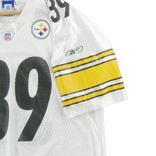 Football Américain - Reebok Maillot NFL Pittsburgh Steelers Willie Parker 39 Running Back 2006–2009 Taille L #QWE7454 - photo 9