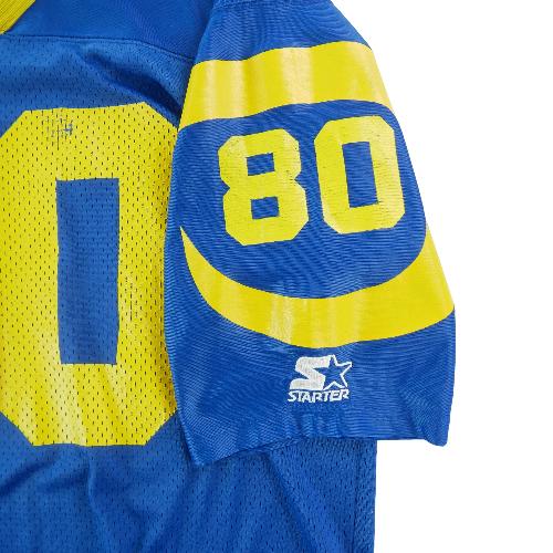 Football Américain - Starter Maillot NFL Saint-Louis Rams Isaac Bruce 80 1995 Authentic Apparel Y2K Taille XL #QWE0115 - photo 9