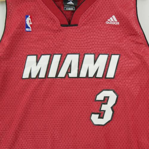 Basket-ball - Adidas Maillot NBA Heat de Miami Dwyane Wade 3 Swingman Alternate Length +2 Taille 2XL #QWE7120 - photo 9