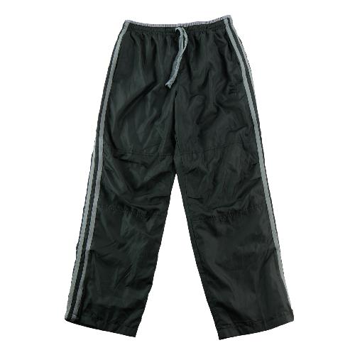 Starter Jogging Zips de cheville Y2K Bandes latérales grises Polyester léger Homme Taille M #QWE0398