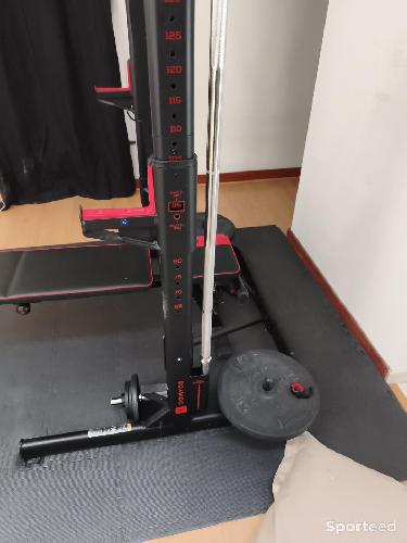 Musculation - Home gym complet — Rack, banc, banc lombaire, poids, tapis - photo 6