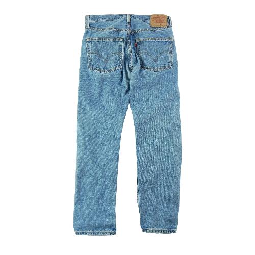 Sportswear - Levi Strauss Jean Upcycling Levis 501 Taille W32/L30 Homme Bleu clair #QWE0741 - photo 9