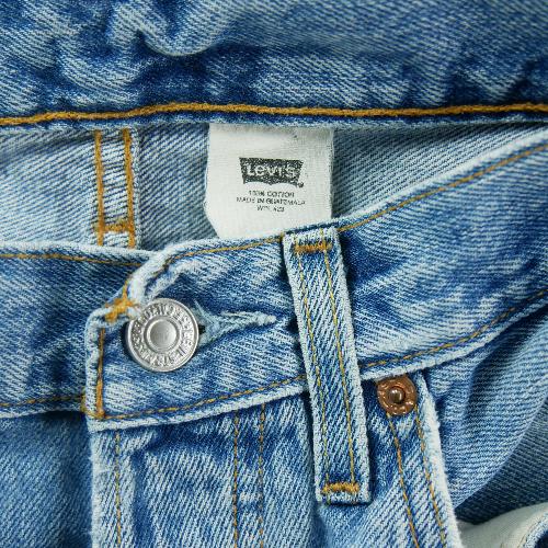 Sportswear - Levi Strauss Jean Upcycling Levis 501 Taille W32/L30 Homme Bleu clair #QWE0741 - photo 9