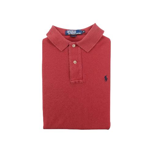 Polo Ralph Lauren Polo manches courtes Y2K Made in USA Vintage Homme Taille S Rouge #QWE0792