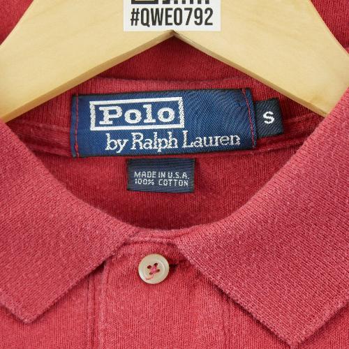 Golf - Polo Ralph Lauren Polo manches courtes Y2K Made in USA Vintage Homme Taille S Rouge #QWE0792 - photo 6