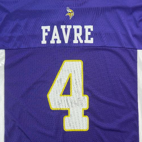 Football Américain - Reebok Maillot NFL Minnesota Vikings Brett Favre 4 Home Jersey 2009–2010 Taille L #QWE0978 - photo 9