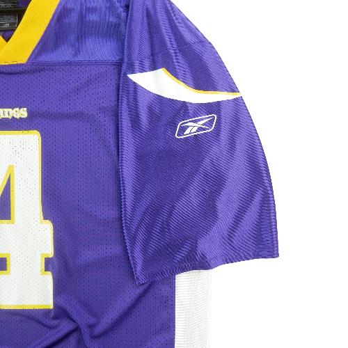 Football Américain - Reebok Maillot NFL Minnesota Vikings Brett Favre 4 Home Jersey 2009–2010 Taille L #QWE0978 - photo 9