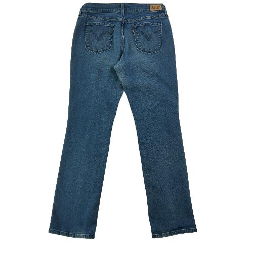 Sportswear - Levi Strauss Jean Levis 505 Straight Leg Taille W31/L32 Femme Bleu #QWE1680 - photo 9