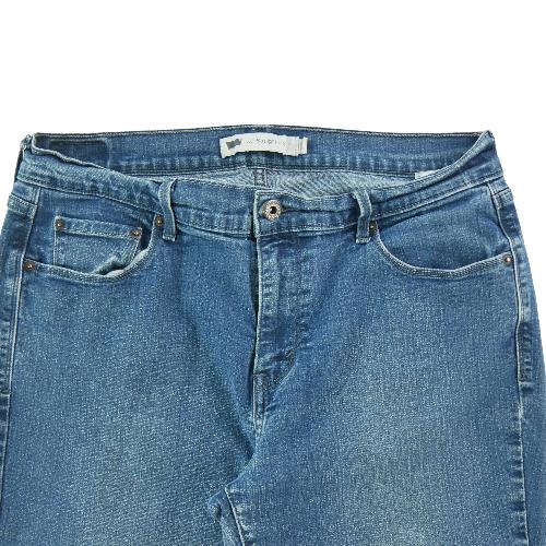 Sportswear - Levi Strauss Jean Levis 505 Straight Leg Taille W31/L32 Femme Bleu #QWE1680 - photo 9