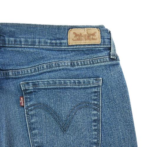 Sportswear - Levi Strauss Jean Levis 505 Straight Leg Taille W31/L32 Femme Bleu #QWE1680 - photo 9