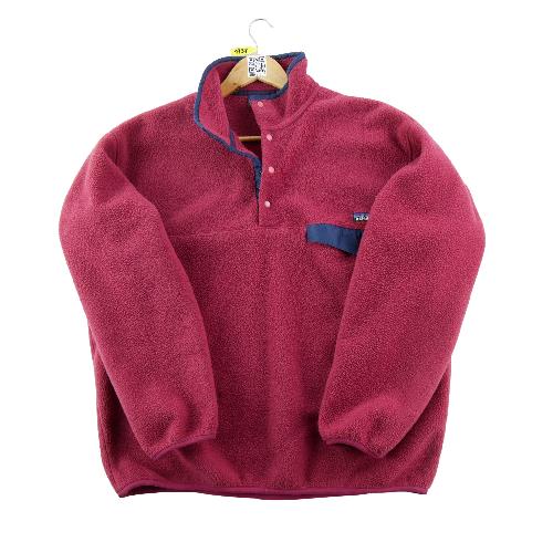 Patagonia Pull polaire Synchilla Snap-T Y2K Made in Jamaica Homme Taille L Bordeaux