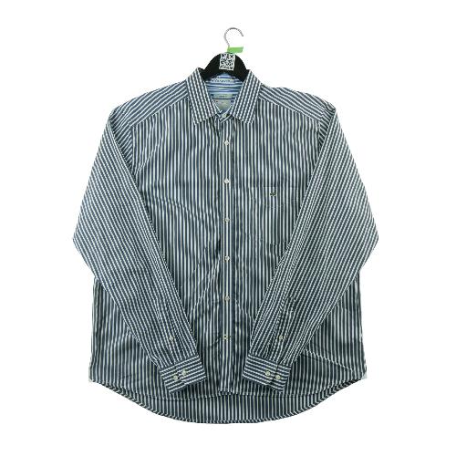 Lacoste Chemise classique Homme Taille XL à rayures Marine