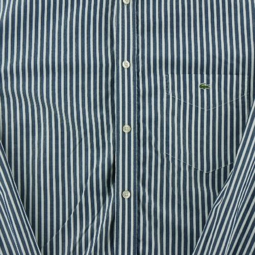 Football - Lacoste Chemise classique Homme Taille XL à rayures Marine - photo 6