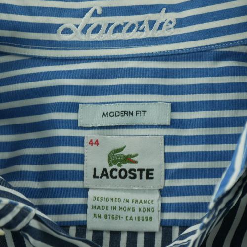 Football - Lacoste Chemise classique Homme Taille XL à rayures Marine - photo 6